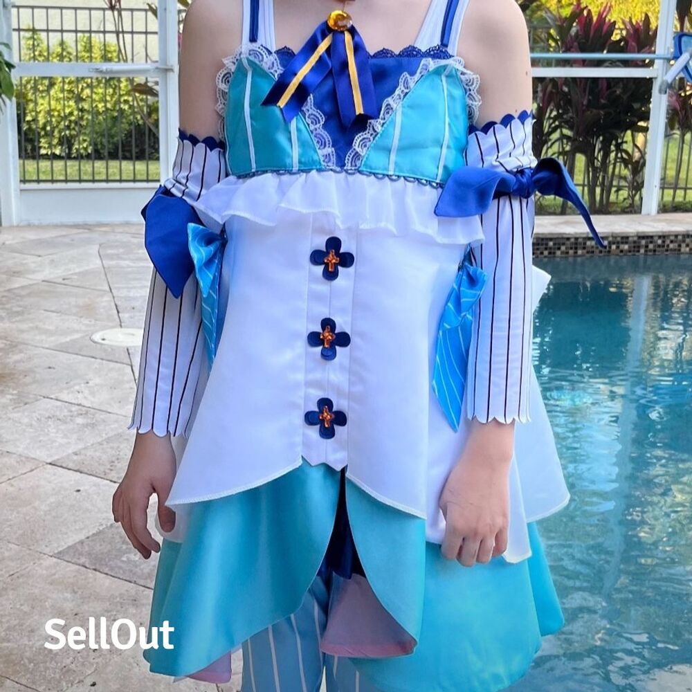 Anime Blue and White Kids Dance Costume from RE:Zero. Felix Argyle.